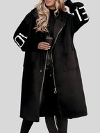 MARISELLE™ | Knitted Sleeve Hooded Jacket