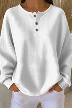 Cecily | Waffle Knit Henley