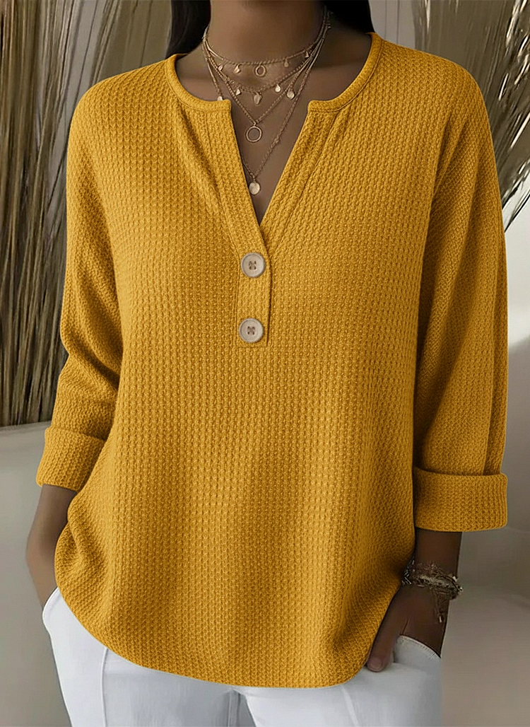 Giselle | Textured Button Sweater