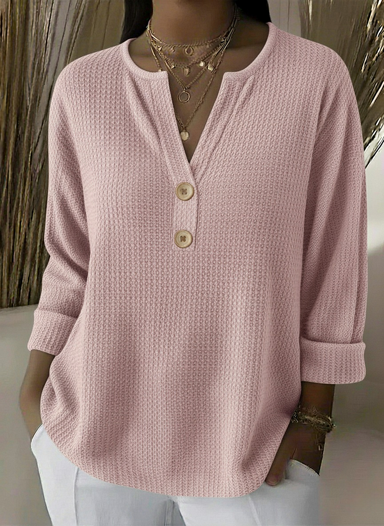 Giselle | Textured Button Sweater