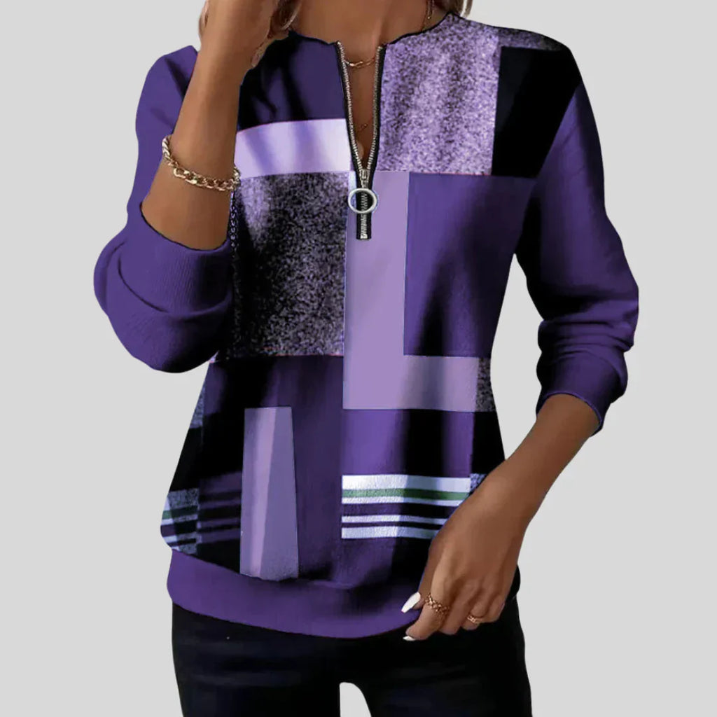 Velstine™ | Knitted Zip-Up Sweater