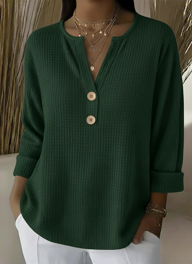 Giselle | Textured Button Sweater