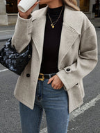 Elise| Stylish Double-Breasted Jacket with Button Details