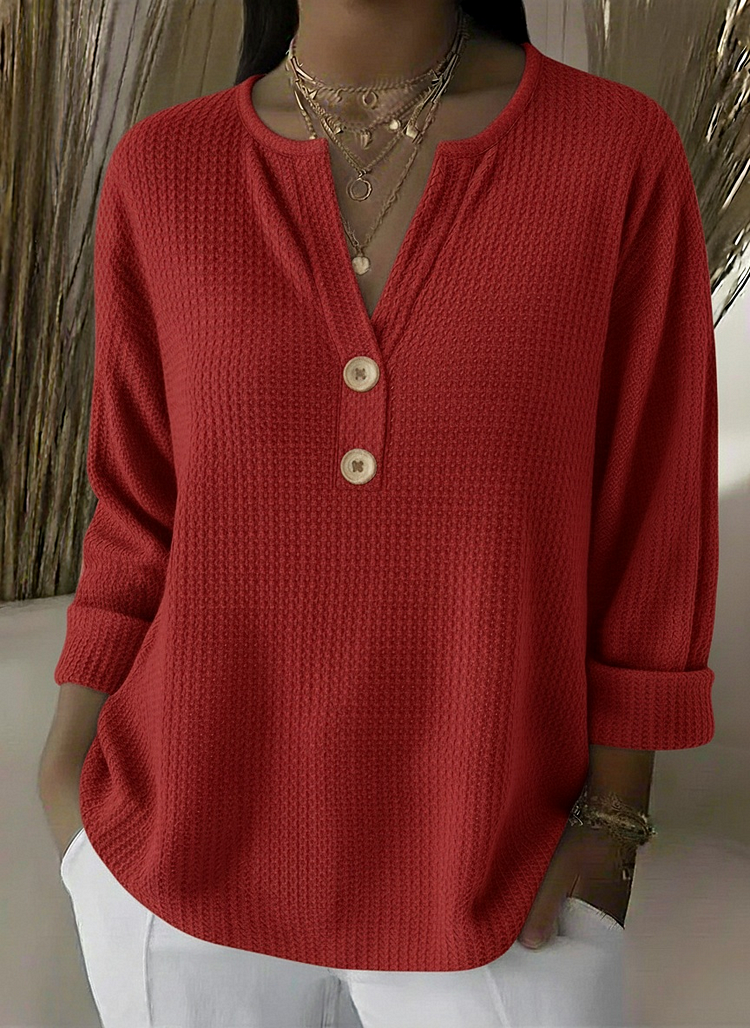 Giselle | Textured Button Sweater