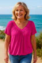 Maris| Luxe Comfort Top – Flattering Ease for Every Day