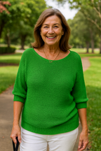 Anetta | Soft Knit Top - Flattering Shape