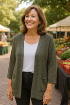 Elspeth | Soft-Knit Everyday Cardigan - Flattering. Fuss-free
