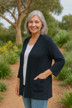 Elspeth | Soft-Knit Everyday Cardigan - Flattering. Fuss-free