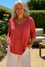 Anwen | Soft Drape V-Neck Knit - Effortlessly elegant