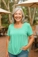 Colleen | Pleated Comfort Top - Everyday confidence
