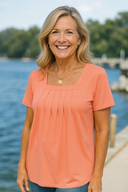 Colleen | Pleated Comfort Top - Everyday confidence