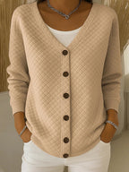 Karina | Textured Button Cardigan