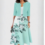 Chantal | Elegant Cotton Midi Dress