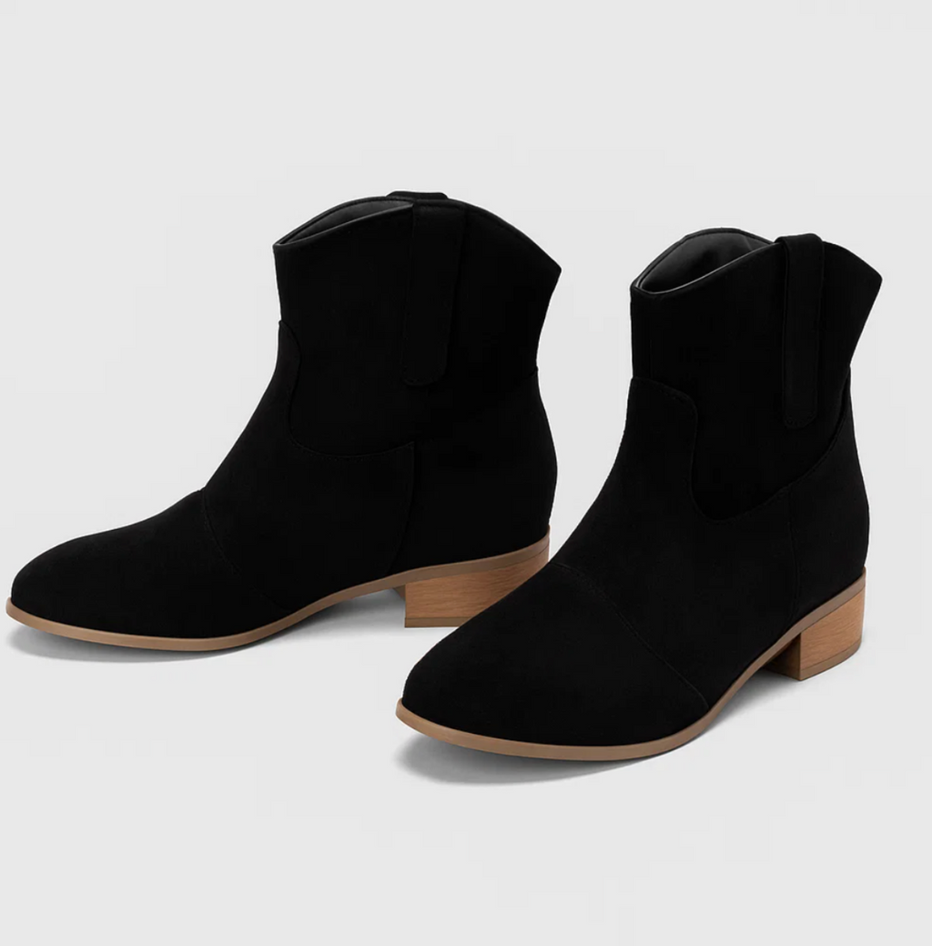 Suede Western Boots