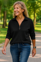 Josephine | Soft-Touch Half-Zip Jumper