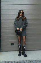 Esme |  A cozy sweater and a flowy flattering skirt