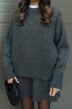 Esme |  A cozy sweater and a flowy flattering skirt