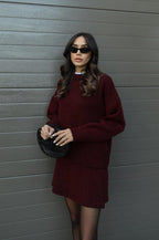 Esme |  A cozy sweater and a flowy flattering skirt