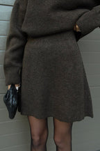Esme |  A cozy sweater and a flowy flattering skirt