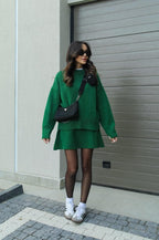 Esme |  A cozy sweater and a flowy flattering skirt